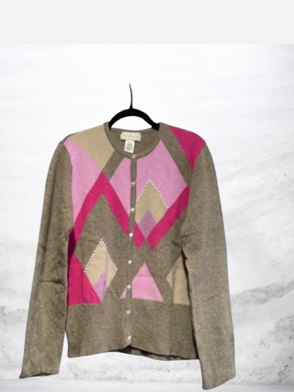 Susan Bristol 💯% LambWool Bottom Up Cardigan Size XL